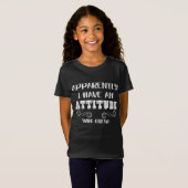 Funny Sarcastic Zitat Girls für Frauen Höhenweg T-Shirt (Vorne ganz)