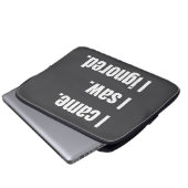 Funny Sarcastic Zitat, kam ich sah ich Ignored Mem Laptopschutzhülle (Vorne Knopf)