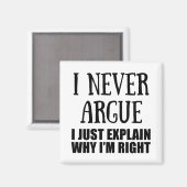 Funny sarcastic Zitate Erwachsenen Humor Sarkasmus Magnet (Vorderseite/Rückseite)