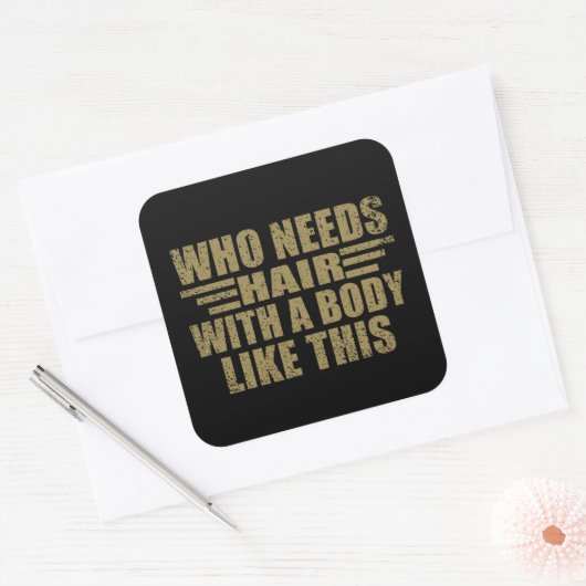 Funny sarcastic Zitate Erwachsenen Humor Sarkasmus Quadratischer Aufkleber (Umschlag)