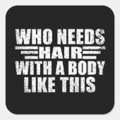 Funny sarcastic Zitate Erwachsenen Humor Sarkasmus Quadratischer Aufkleber (Vorderseite)