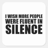 Funny sarcastic Zitate Erwachsenen Humor Sarkasmus Quadratischer Aufkleber (Vorderseite)