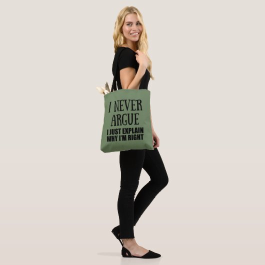 Funny sarcastic Zitate Erwachsenen Humor Sarkasmus Tasche (Am Model)