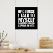 Funny sarcastic Zitate Spaß sarcasi Poster (Küche)