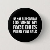 Funny sarcastic Zitate Spaß sarcasm introvertierte Button (Vorderseite)