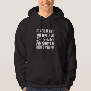 Funny sarcastic Zitate Spaß sarcasm introvertierte Hoodie