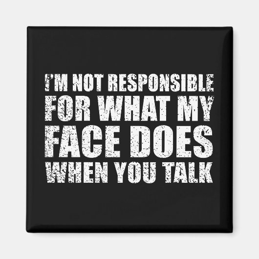 Funny sarcastic Zitate Spaß sarcasm introvertierte Magnet (Vorne)