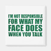 Funny sarcastic Zitate Spaß sarcasm introvertierte Magnet (Vorne)