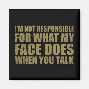 Funny sarcastic Zitate Spaß sarcasm introvertierte Magnet