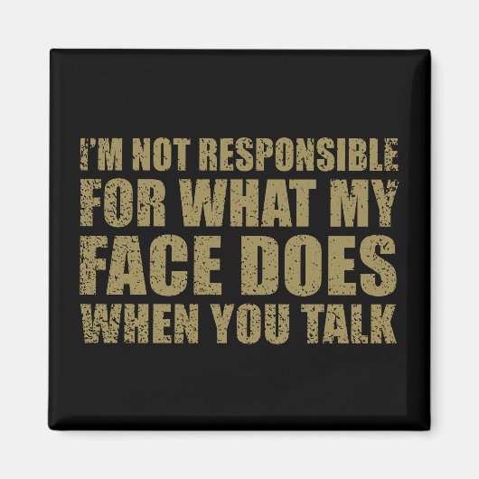 Funny sarcastic Zitate Spaß sarcasm introvertierte Magnet (Vorne)