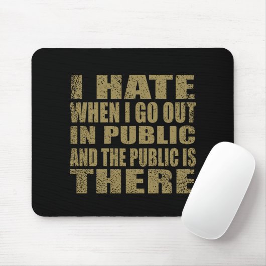 Funny sarcastic Zitate Spaß sarcasm introvertierte Mousepad (Mit Mouse)