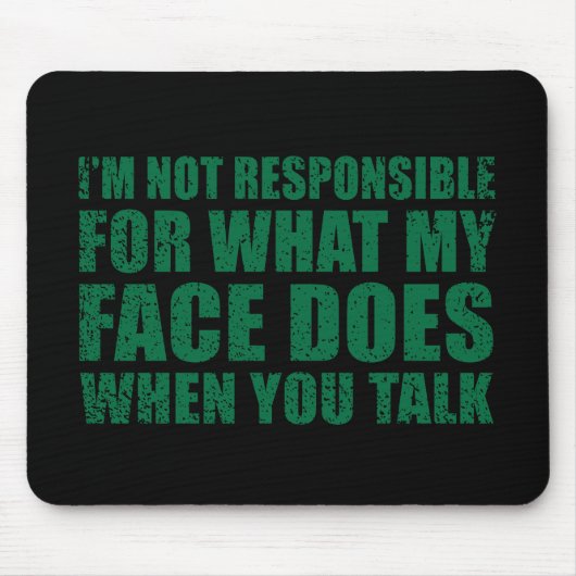 Funny sarcastic Zitate Spaß sarcasm introvertierte Mousepad (Vorne)