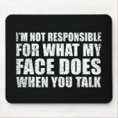 Funny sarcastic Zitate Spaß sarcasm introvertierte Mousepad (Vorne)