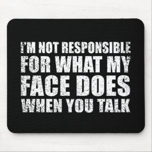 Funny sarcastic Zitate Spaß sarcasm introvertierte Mousepad