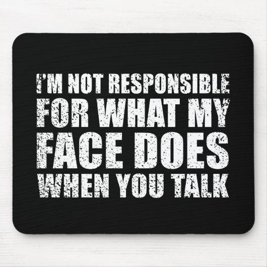 Funny sarcastic Zitate Spaß sarcasm introvertierte Mousepad (Vorne)
