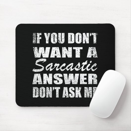 Funny sarcastic Zitate Spaß sarcasm introvertierte Mousepad (Mit Mouse)