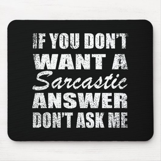 Funny sarcastic Zitate Spaß sarcasm introvertierte Mousepad (Vorne)