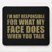 Funny sarcastic Zitate Spaß sarcasm introvertierte Mousepad (Vorne)