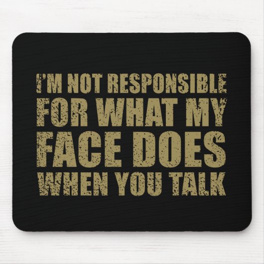 Funny sarcastic Zitate Spaß sarcasm introvertierte Mousepad (Vorne)