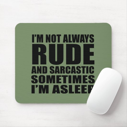 Funny sarcastic Zitate Spaß sarcasm introvertierte Mousepad (Mit Mouse)