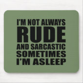 Funny sarcastic Zitate Spaß sarcasm introvertierte Mousepad (Vorne)