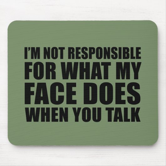 Funny sarcastic Zitate Spaß sarcasm introvertierte Mousepad (Vorne)