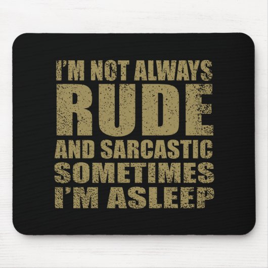 Funny sarcastic Zitate Spaß sarcasm introvertierte Mousepad (Vorne)