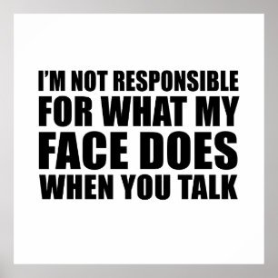 Funny sarcastic Zitate Spaß sarcasm introvertierte Poster