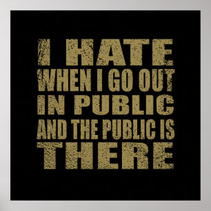 Funny sarcastic Zitate Spaß sarcasm introvertierte Poster
