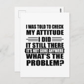 Funny sarcastic Zitate Spaß sarcasm introvertierte Postkarte (Vorne/Hinten)