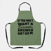 Funny sarcastic Zitate Spaß sarcasm introvertierte Schürze (Vorderseite)