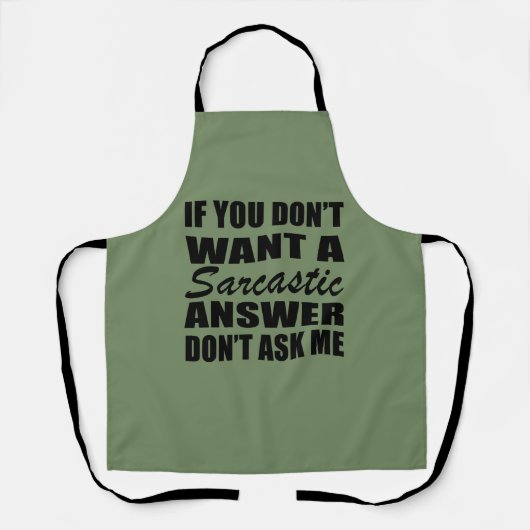 Funny sarcastic Zitate Spaß sarcasm introvertierte Schürze (Vorderseite)