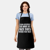 Funny sarcastic Zitate Spaß sarcasm introvertierte Schürze (Getragen)