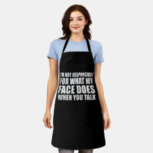 Funny sarcastic Zitate Spaß sarcasm introvertierte Schürze