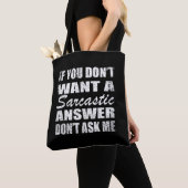 Funny sarcastic Zitate Spaß sarcasm introvertierte Tasche (Von Nahem)