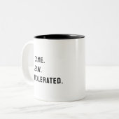 Funny Sarcastic Zurück in das Büro Zweifarbige Tasse (Vorderseite Links)
