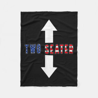 Funny Sarcastic Zwei Seater 4. Juli American Me Fleecedecke