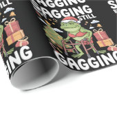 Funny SarcasticChristmas Sagging But Still Gagging Geschenkpapier (Rolleneckpunkt)