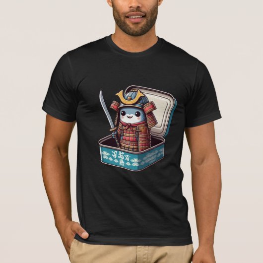 Funny Sardine Samurai Warrior Tee (Vorderseite)