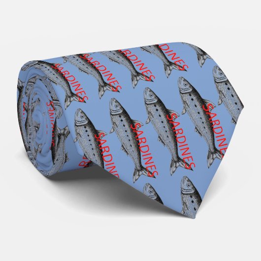 Funny Sardines Krawatte oder Necktie - Ein tolles (Gerollt)