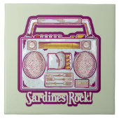 Funny sardines tin stereo fliese (Vorderseite)