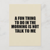 Funny sarkastic Redewendungen introvertieren Zitat Postkarte (Vorderseite)