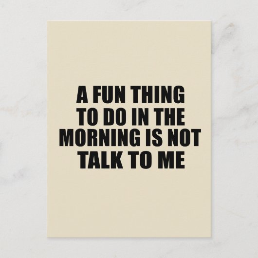 Funny sarkastic Redewendungen introvertieren Zitat Postkarte (Vorderseite)