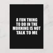 Funny sarkastic Redewendungen introvertieren Zitat Postkarte (Vorderseite)