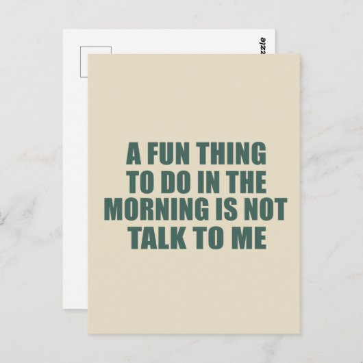 Funny sarkastic Redewendungen introvertieren Zitat Postkarte (Vorne/Hinten)