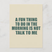 Funny sarkastic Redewendungen introvertieren Zitat Postkarte (Vorderseite)