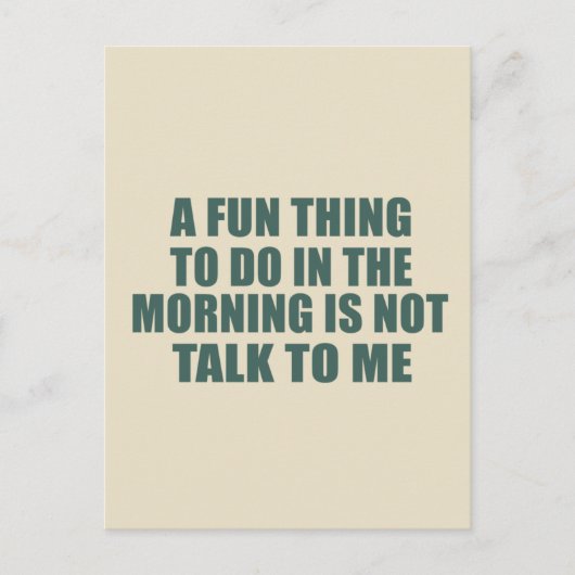 Funny sarkastic Redewendungen introvertieren Zitat Postkarte (Vorderseite)