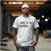 Funny Sarkastic Redewendungen Schwarzer Schriftart T-Shirt