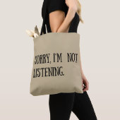 Funny Sarkastic Redewendungen Schwarzer Schriftart Tasche (Von Nahem)