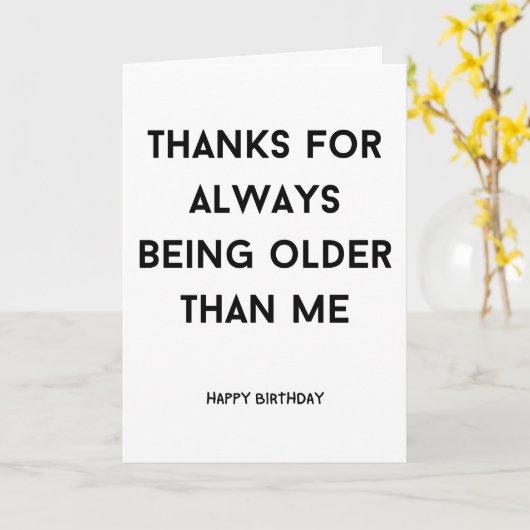 Funny Sarkastic Spaß Große Freundin Karte (Gelbe Blume)